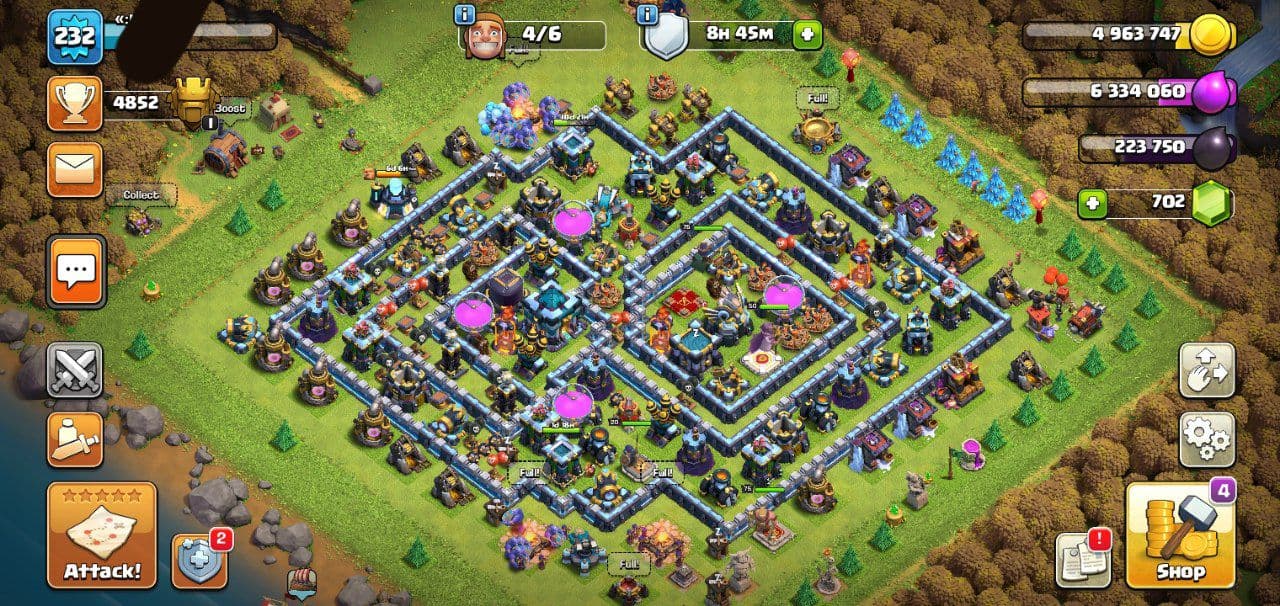 TH 13 FULL MAX | Level 232 Clash of Clans account for Sale | clash24