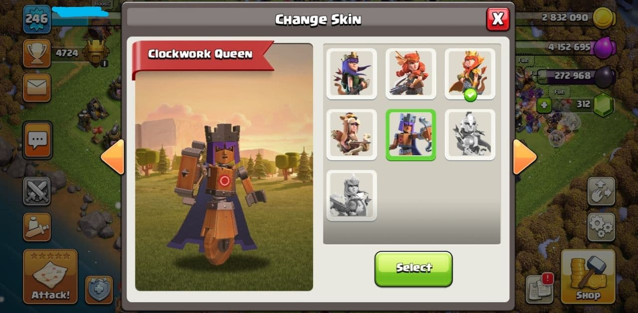 TH 13 Level 246 full max coc account + 6 worker + 11 hero skins + full ...